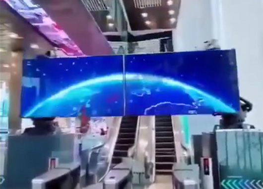 機械臂+led顯示屏互動在商超入口的應(yīng)用場景