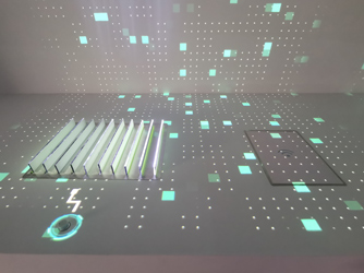 江西上饒數(shù)字信州產(chǎn)業(yè)園規(guī)劃展廳多媒體項(xiàng)目-桌面、墻面投影互動(dòng)