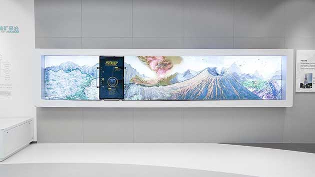 互動(dòng)滑軌屏，滑軌電視，移動(dòng)滑軌屏，滑軌電子櫥窗，滑軌透視導(dǎo)覽機(jī)