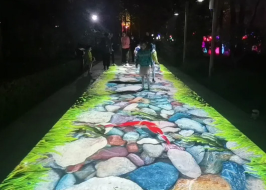 沉浸式投影在公園場所的應用場景