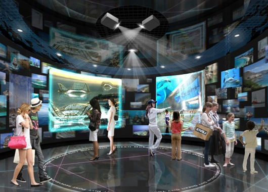 墻面互動投影在展館展廳的應(yīng)用場景