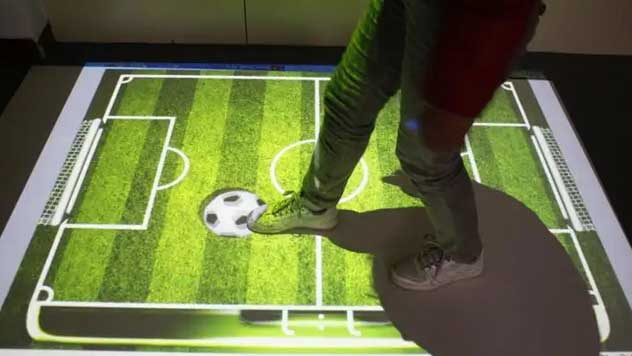 地面互動投影-踢足球
