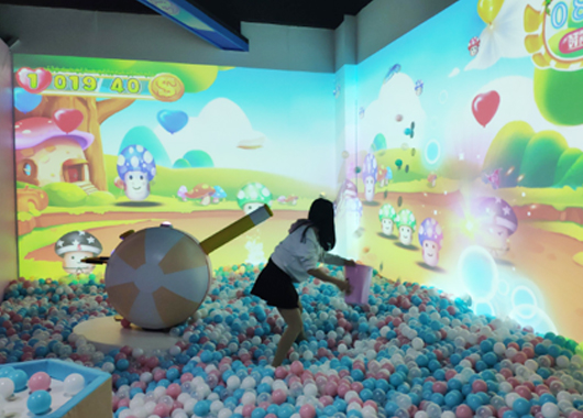 墻面互動投影在兒童樂園的應(yīng)用場景