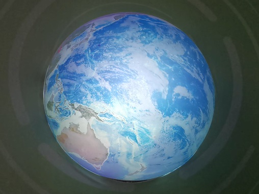 山東種子谷主題農(nóng)業(yè)展廳多媒體展項(xiàng)-內(nèi)投半球球幕投影觸摸互動(dòng)